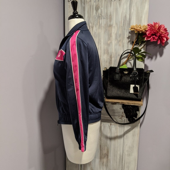 💗SOLD💗Puma navy and pink zippered jacket - Picture 2 of 7